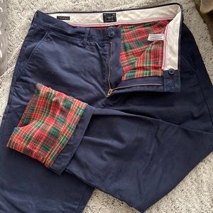 J Crew men’s lined navy pants
